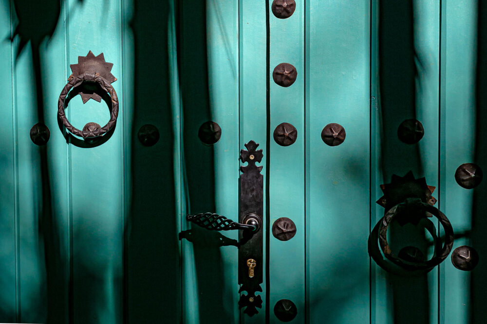 #turquoise #door #shadow_play #shadows #marrakesh #photography